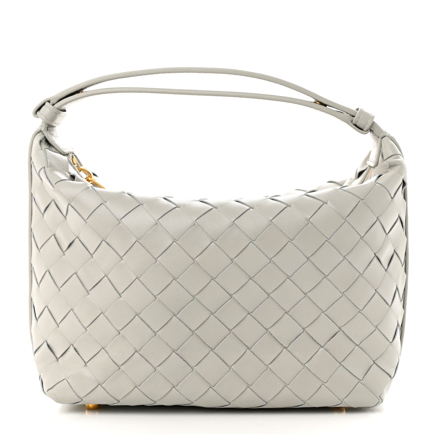 Calfskin Nappa Intrecciato Mini Wallace Agate Grey