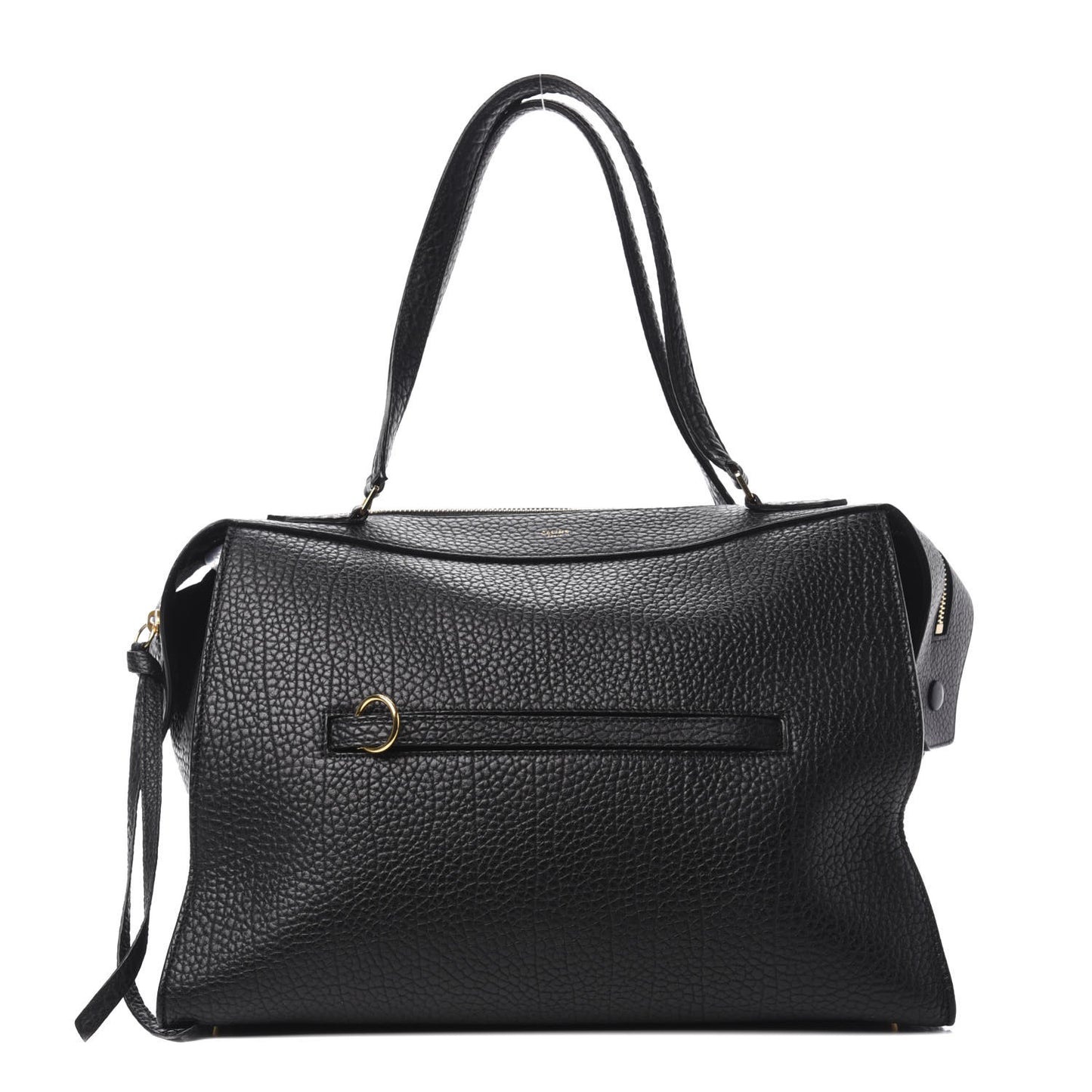 Bullhide Calfskin Medium Ring Bag Black