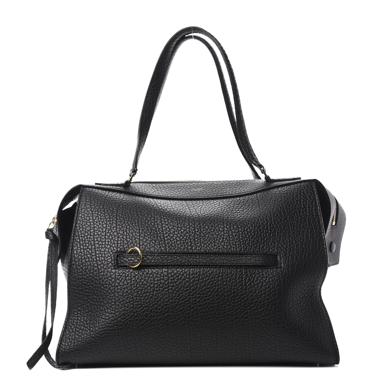 Celine Bullhide Calfskin Medium Ring Bag Black 1 of 11