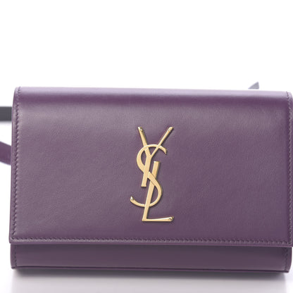 Saint Laurent Smooth Calfskin Monogram Kate Belt Bag Purple 9 of 9