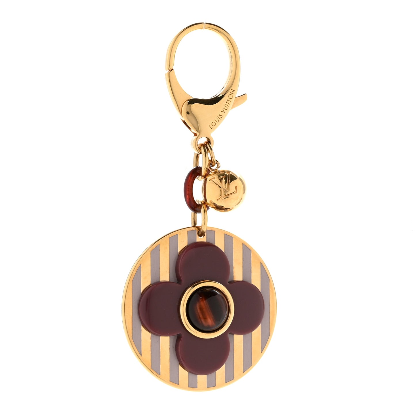 Rayures Bag Charm Purple