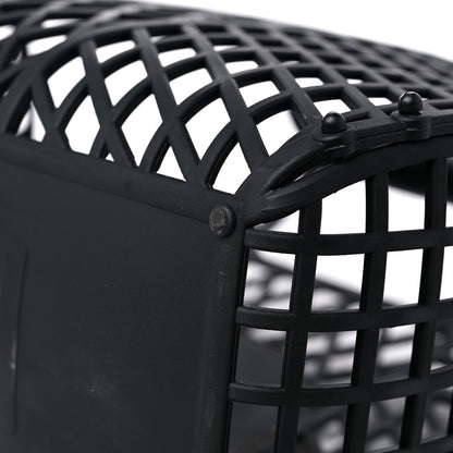 Fendi Recycled Plastic Vitello Liberty Matte Medium Fendi Basket Black Miele Scuro 10 of 13
