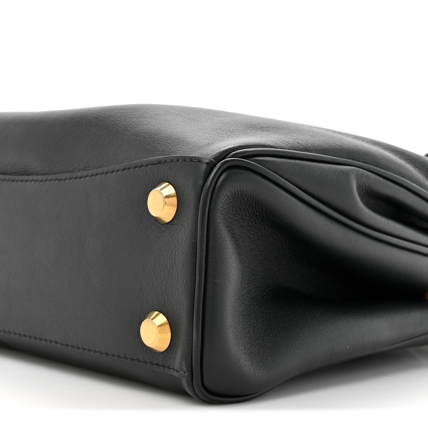 Balenciaga Natural Smooth Calfskin Small Rodeo Top Handle Handbag Black 10 of 11
