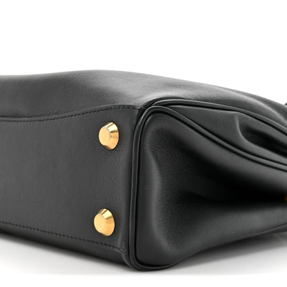 Balenciaga Natural Smooth Calfskin Small Rodeo Top Handle Handbag Black 10 of 11