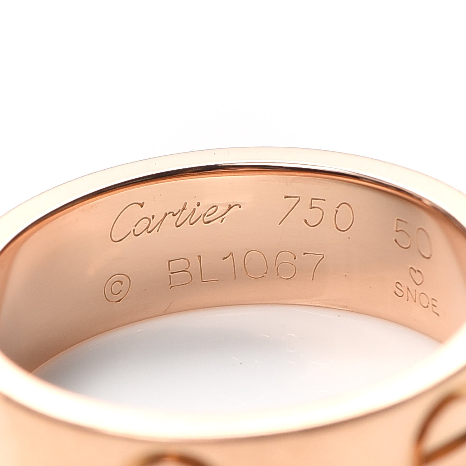 Cartier 18K Pink Gold 5.5mm LOVE Ring 50 5.25 4 of 4
