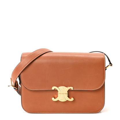 Celine Natural Calfskin Medium Triomphe Tan 1 of 10