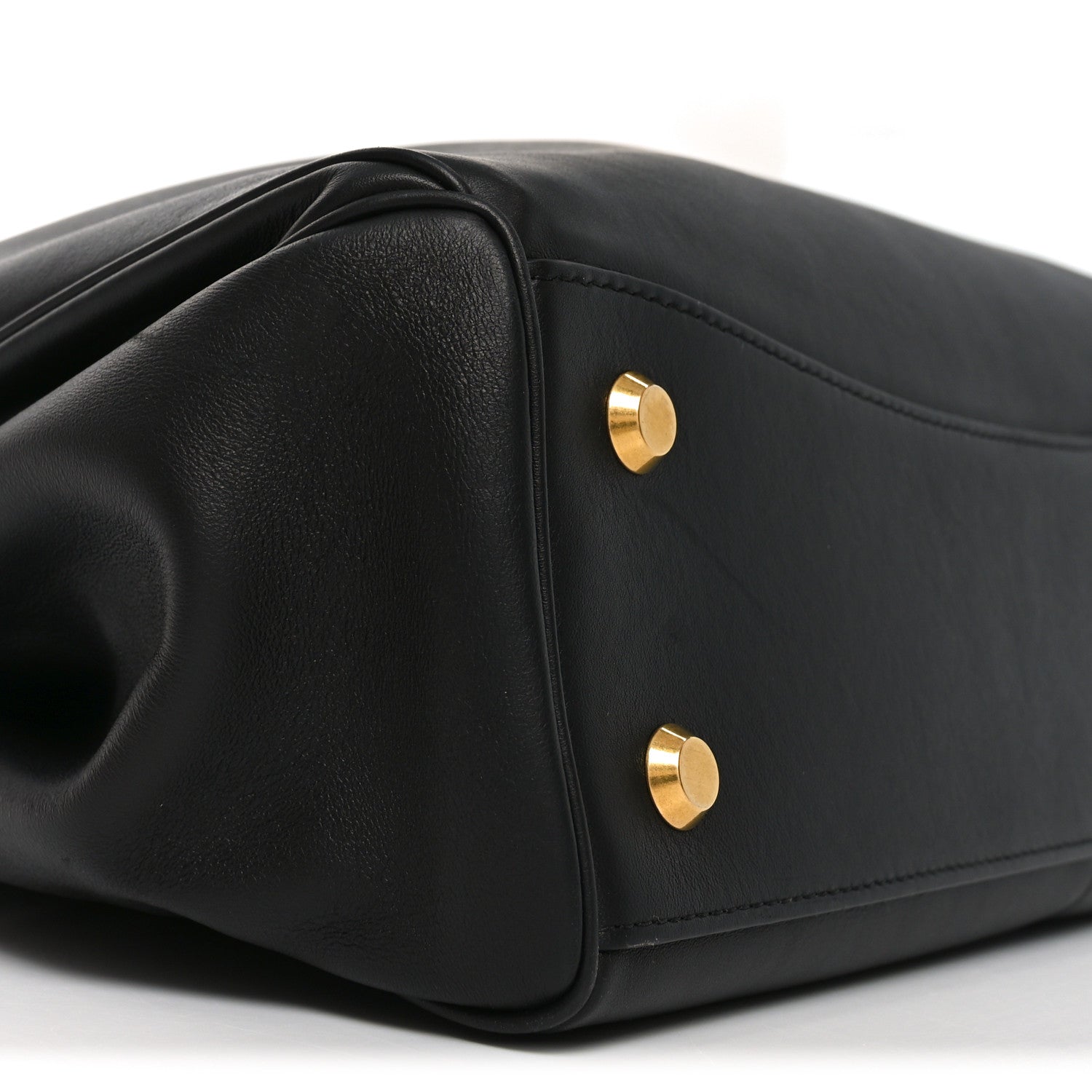 Balenciaga Natural Smooth Calfskin Medium Rodeo Top Handle Handbag  Black 8 of 9