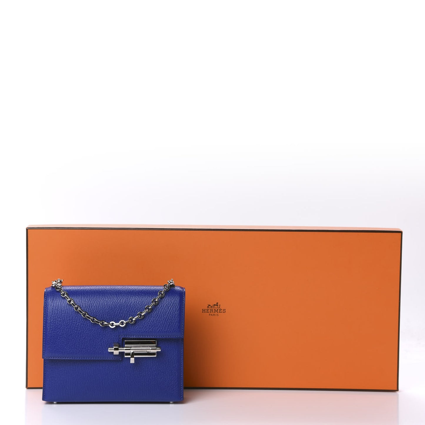 Chevre Chamkila Mini Verrou Chaine Bag Bleu Electrique
