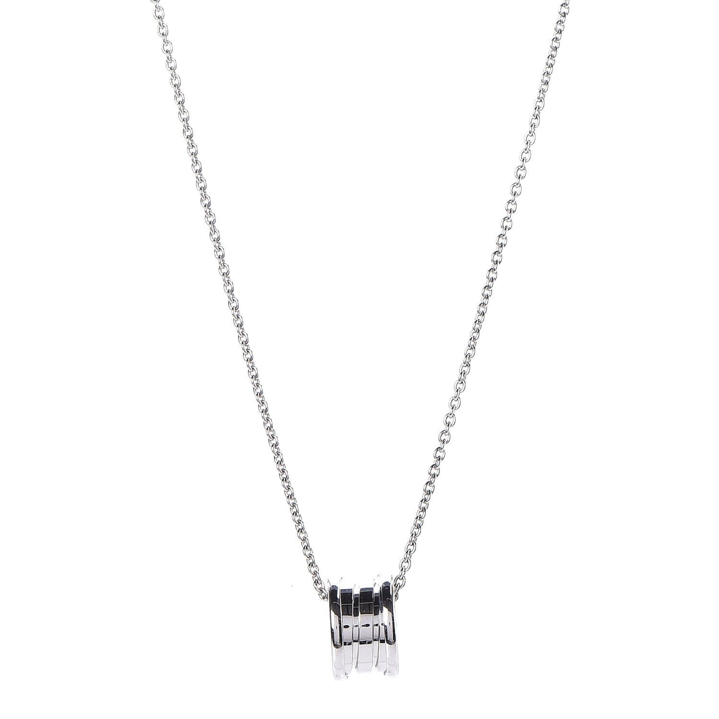 18K White Gold B.Zero1 Pendant Necklace
