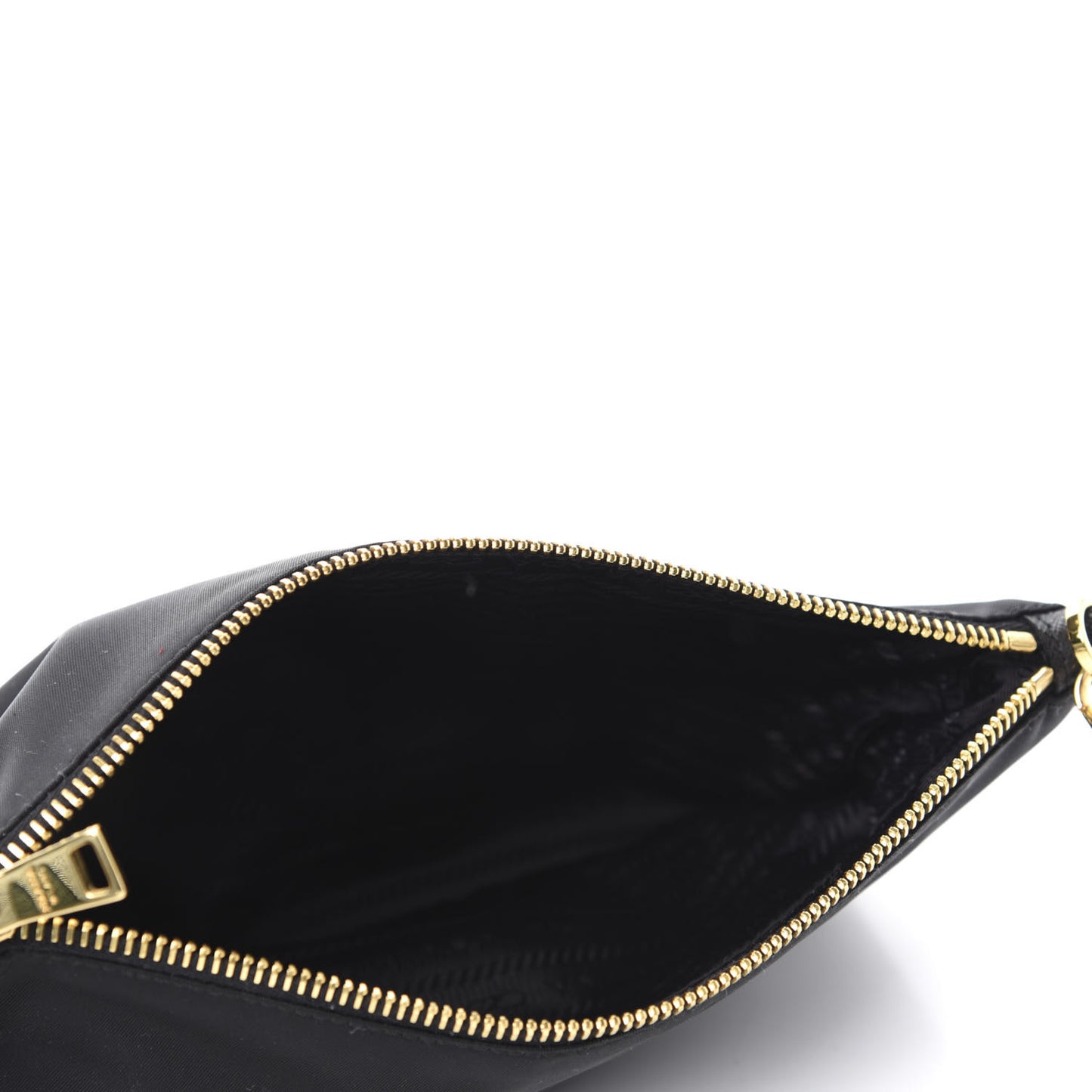 Tessuto Nylon Soft Calfskin Shoulder Bag Black