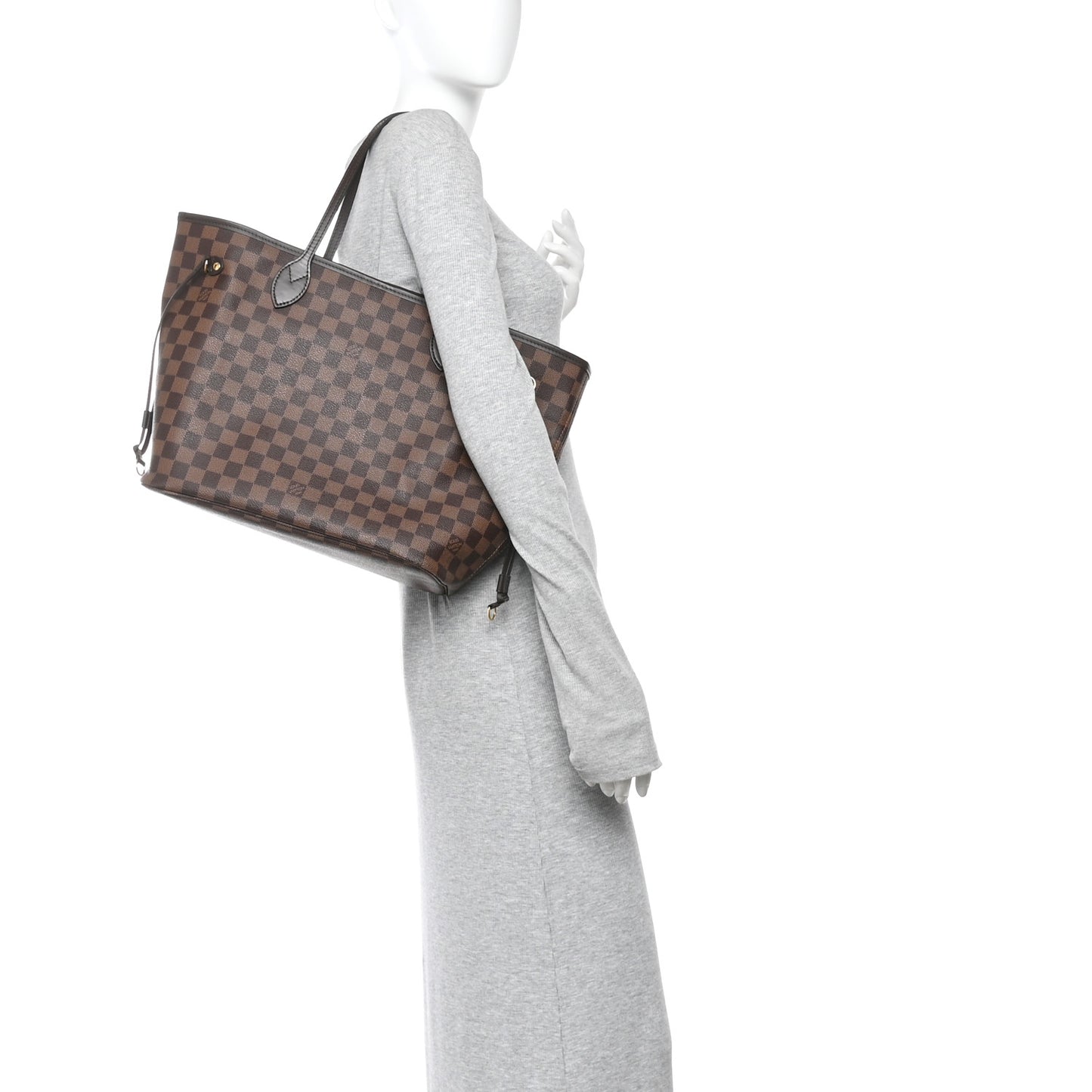 Damier Ebene Neo Neverfull MM Rose Ballerine