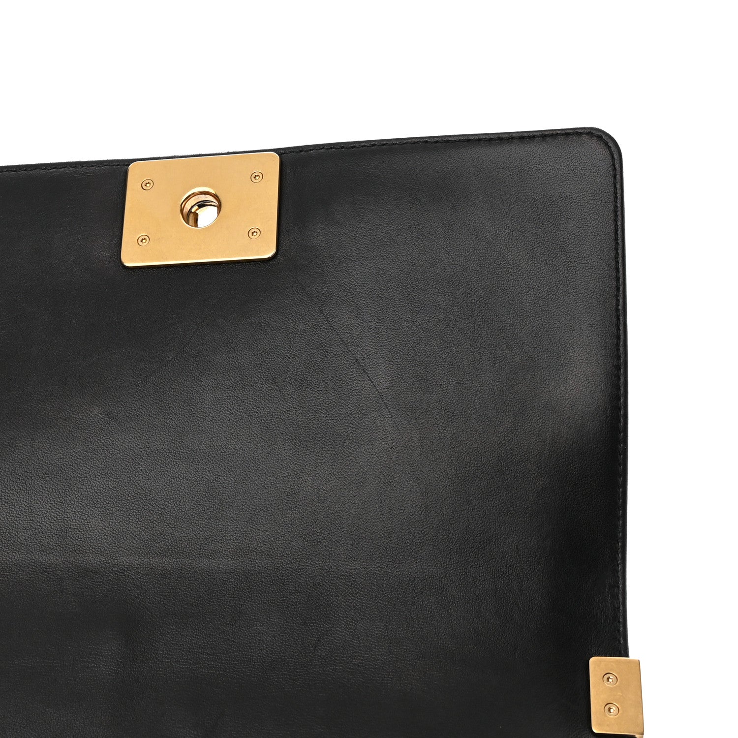 Chanel Lambskin Quilted Medium Boy Flap Black 12 of 14