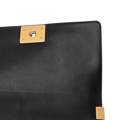 Chanel Lambskin Quilted Medium Boy Flap Black 12 of 14