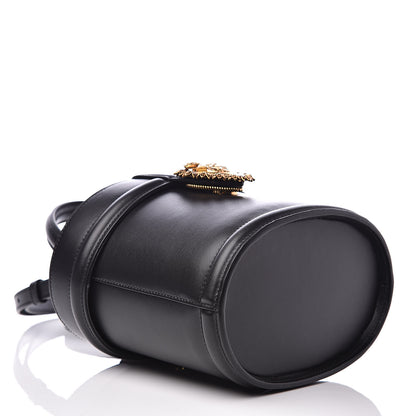Dolce & Gabbana Smooth Calfskin Devotion Bucket Top Handle Bag Black 4 of 10