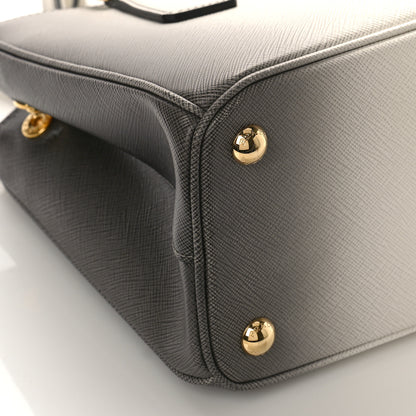 Prada Saffiano Lux Ombre Small Galleria Double Zip Tote Gradient White 7 of 8