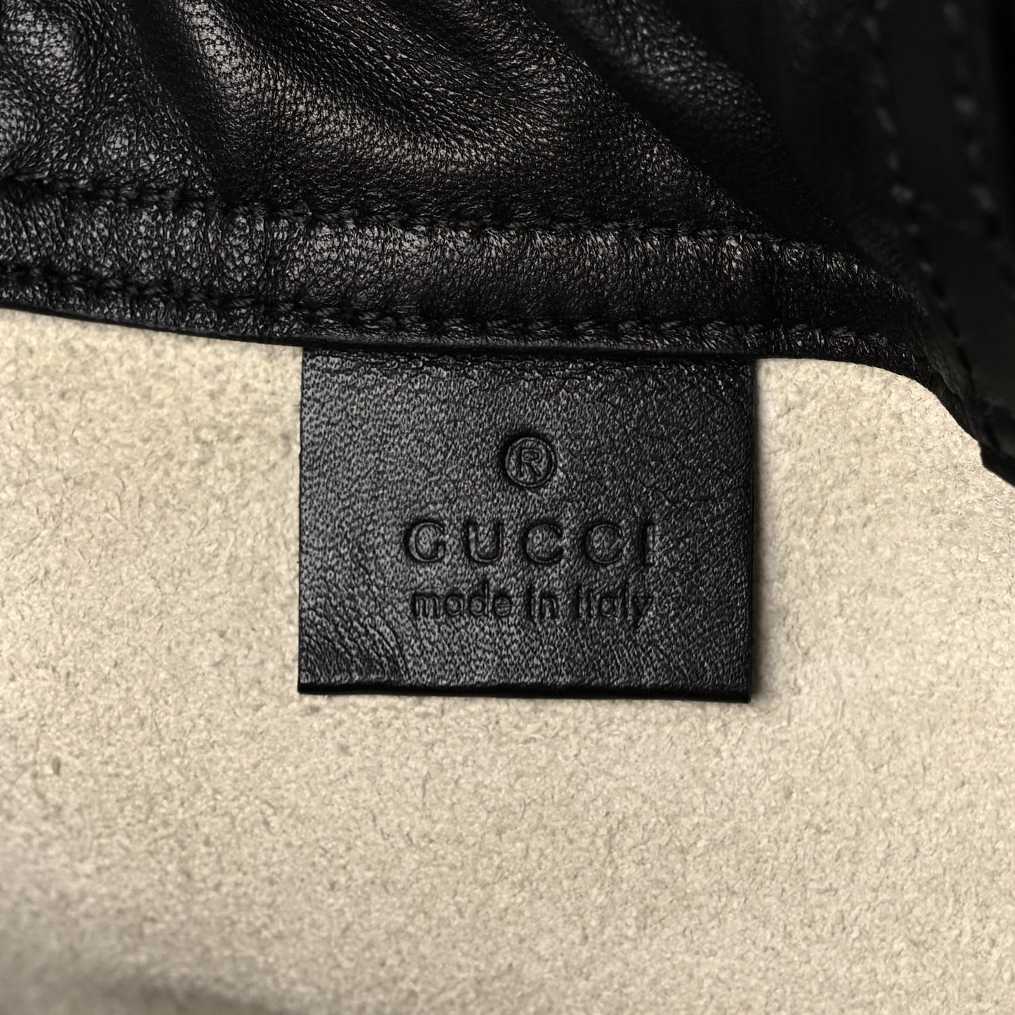 Calfskin Coco Capitan Logo Drawstring Backpack Mystic White