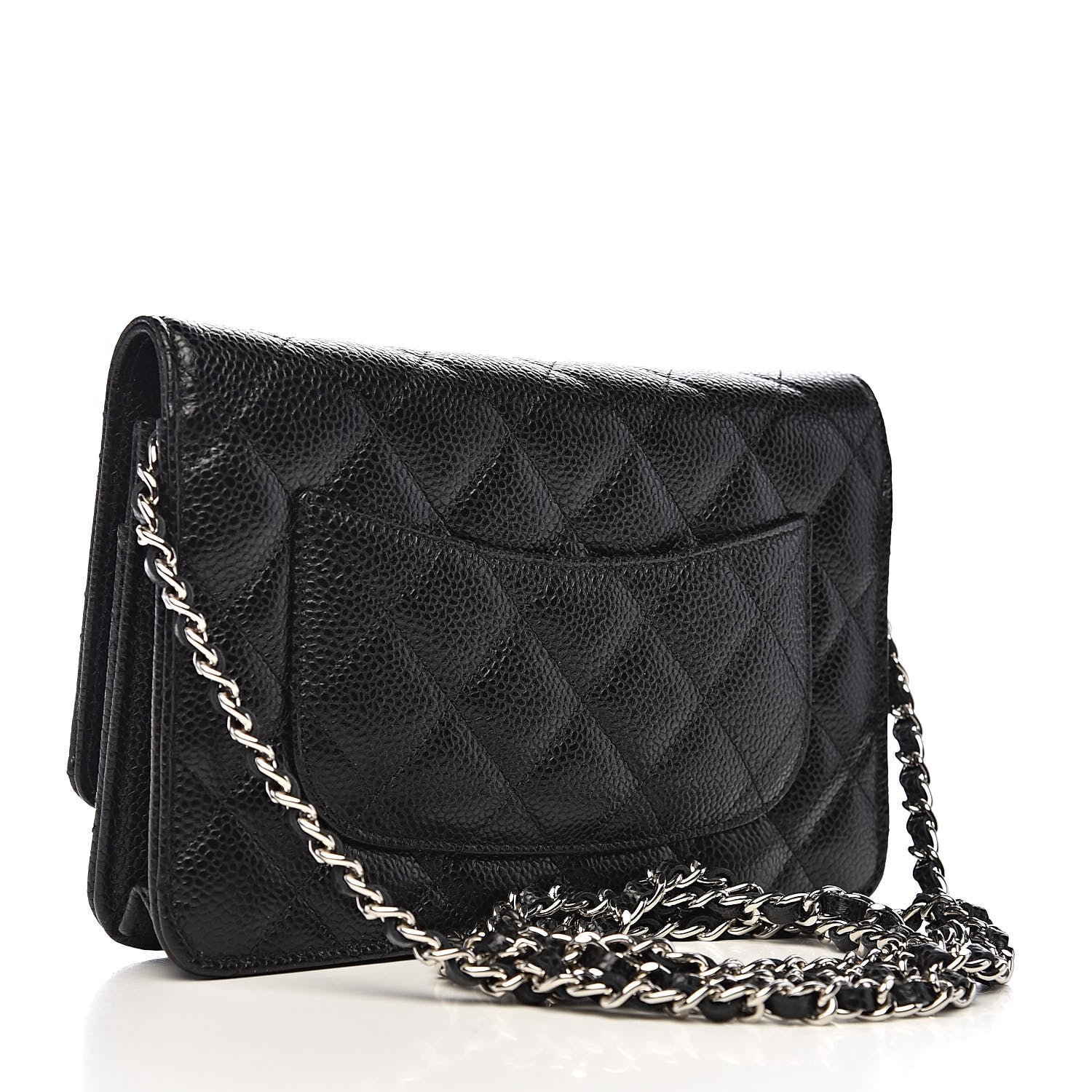 Chanel Caviar Quilted Wallet On Chain WOC Black 3 of 13