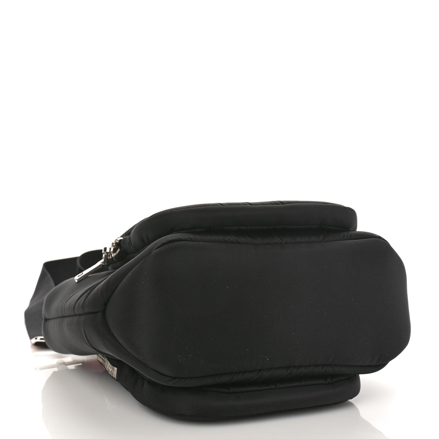 Tessuto Nylon Pocket Top Handle Cargo Bag Black Fuoco