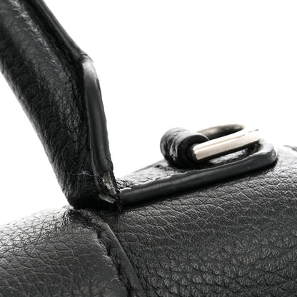 Balenciaga Grained Calfskin Small Hourglass Top Handle Bag Black 14 of 15