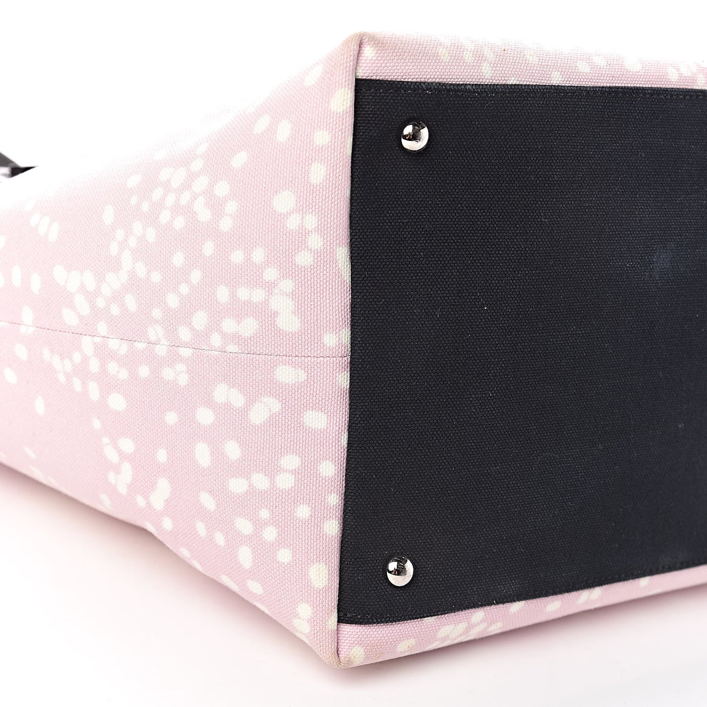 Terry Cotton Canvas Printed Large CC Tote Pale Pink