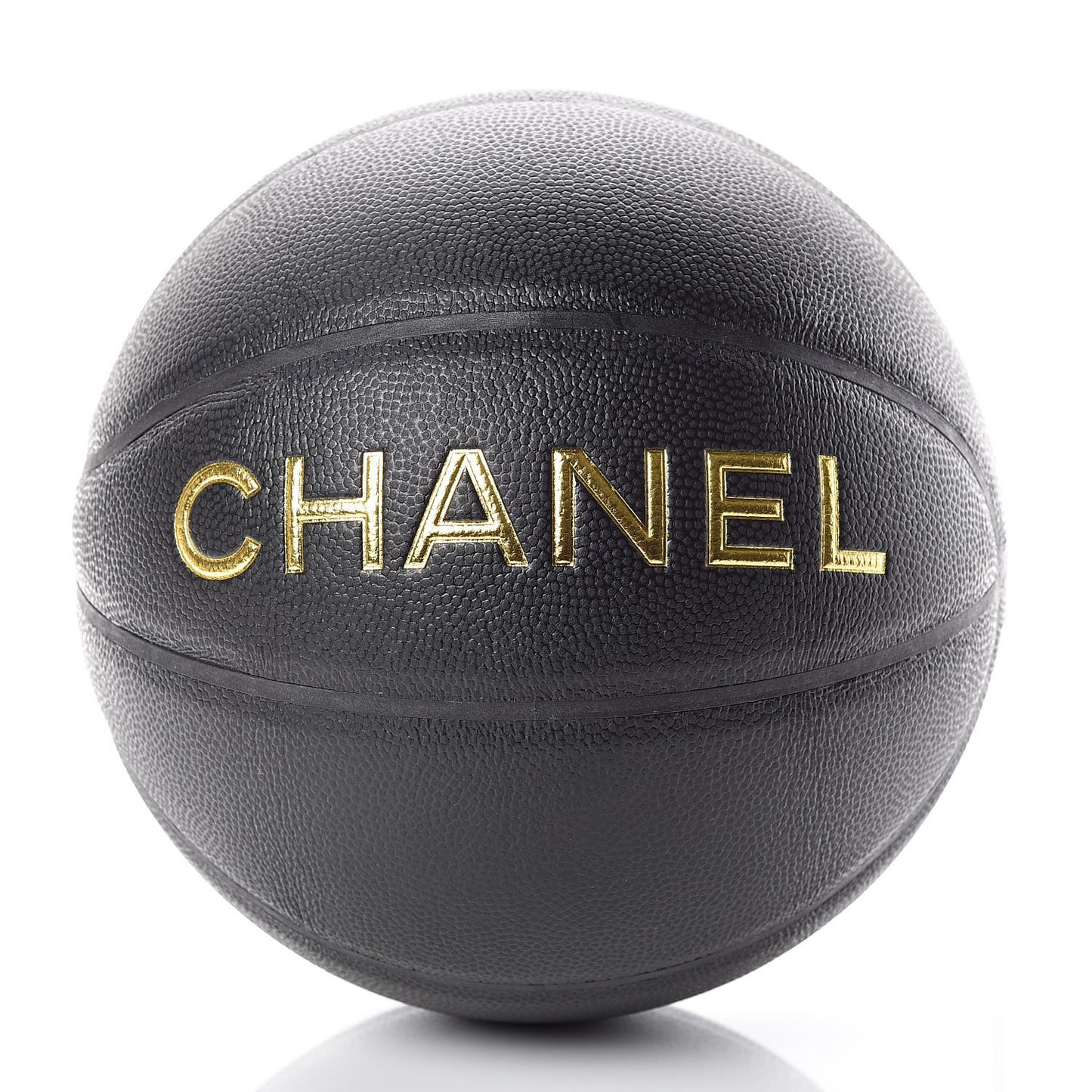 Lambskin Chain Net and Basketball Black Dark Gold