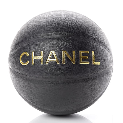 Chanel Lambskin Chain Net and Basketball Black Dark Gold 4 of 11