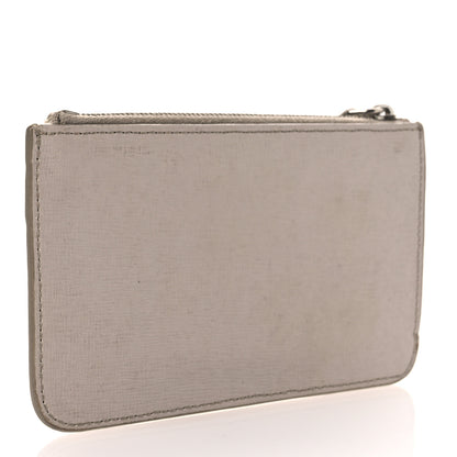 Fendi Vitello Elite Crystal Eye Monster Coin Pouch Key Case  Grigio Polvere Ribes Multicolor 3 of 10
