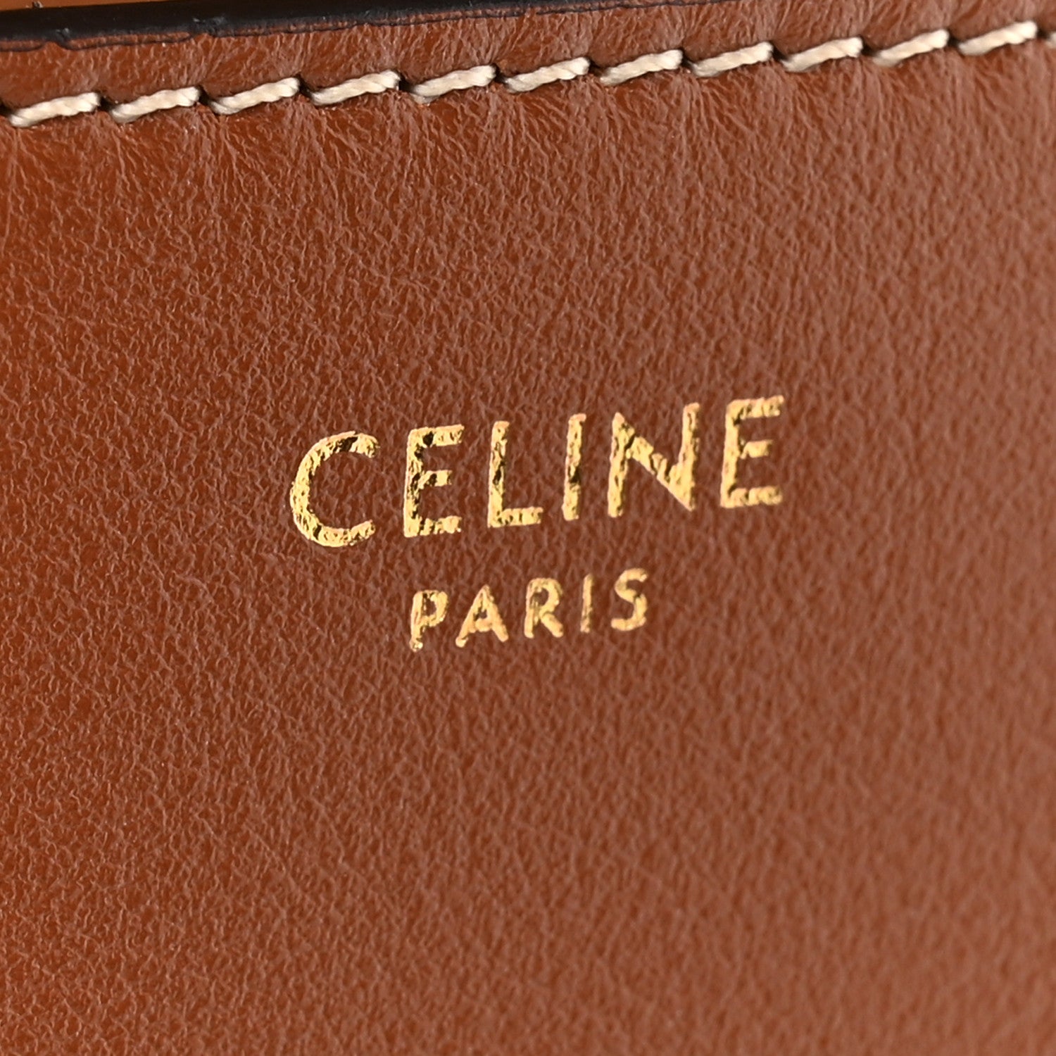 Celine Smooth Calfskin Cuir Triomphe Folco Crossbody Bag Tan 6 of 10