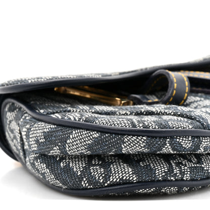 Christian Dior Monogram Mini Saddle Wristlet Navy Blue 10 of 10