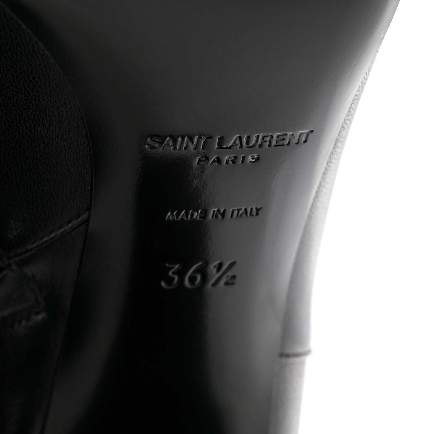 Nappa Vendome Loulou Ankle Zip Boot 36.5 Black