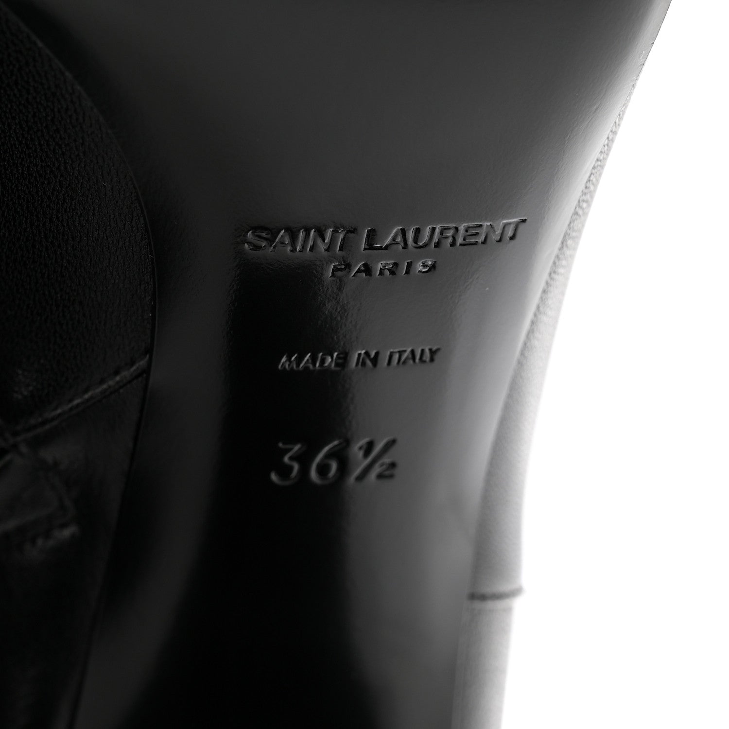 Saint Laurent Nappa Vendome Loulou Ankle Zip Boot 36.5 Black 7 of 9