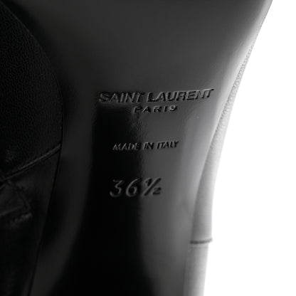 Saint Laurent Nappa Vendome Loulou Ankle Zip Boot 36.5 Black 7 of 9