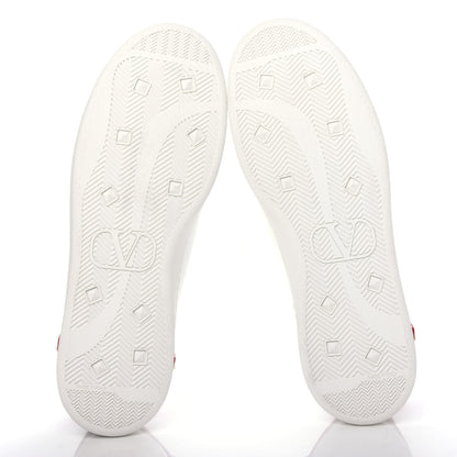 Valentino Garavani Calfskin Mens Backnet Sneakers 42 White Rosso Valentino 6 of 11