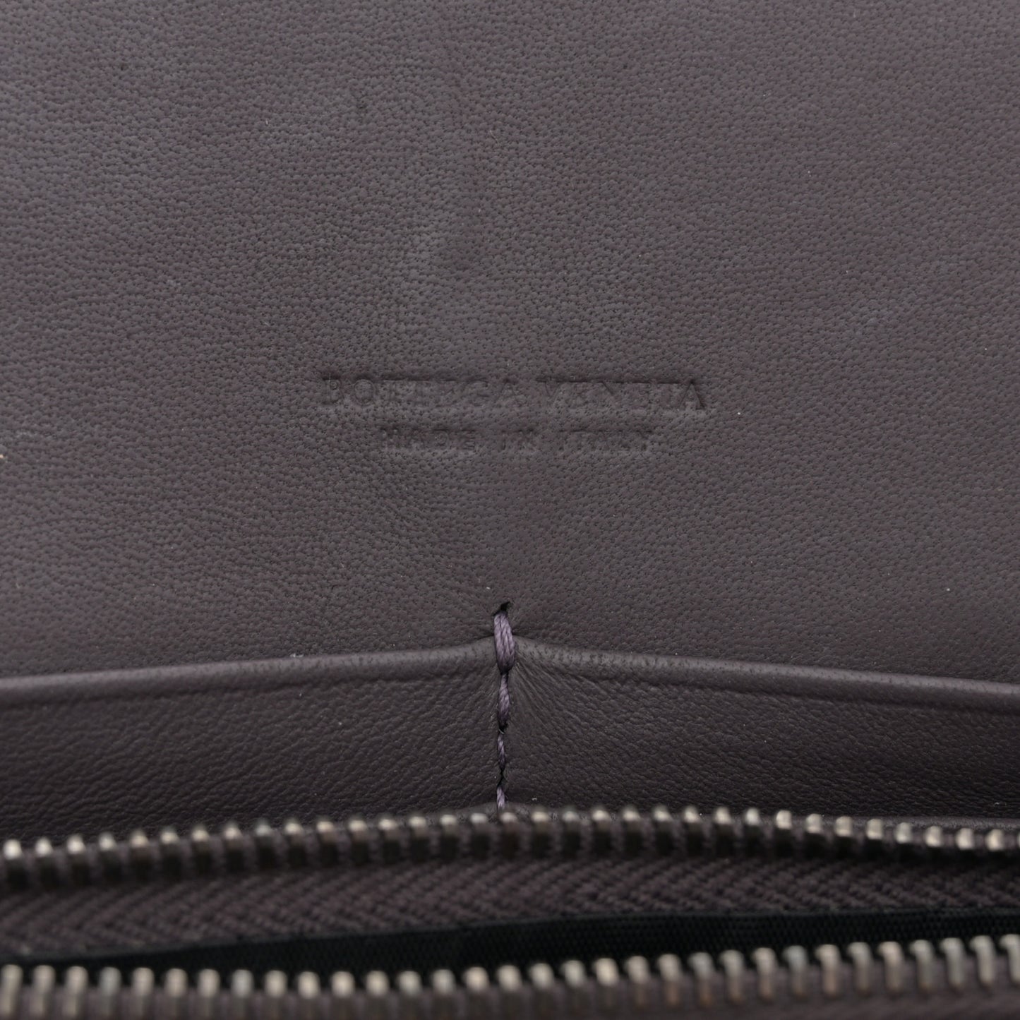 Nappa Intrecciato Chain Wallet Quetsche Wisteria