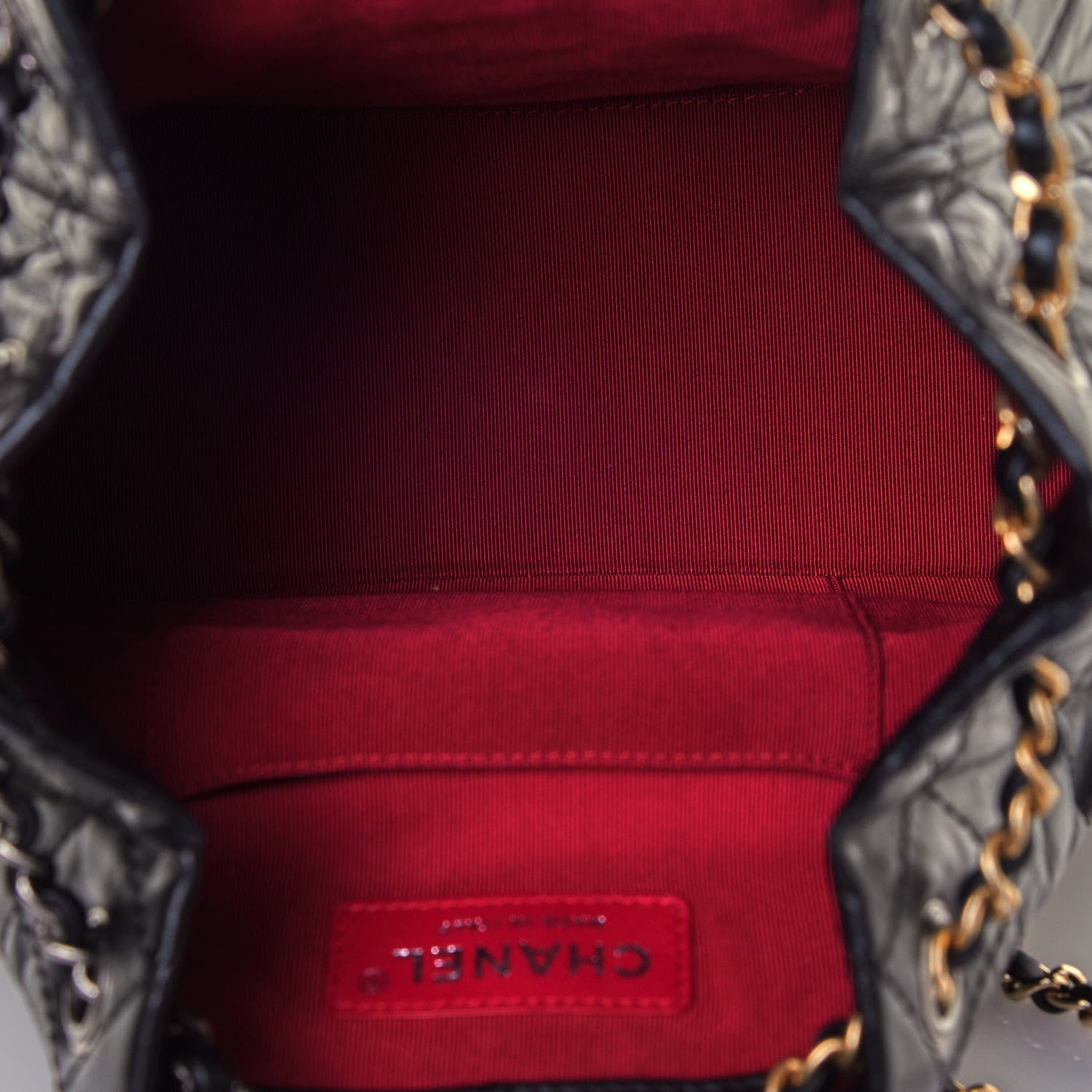 Chanel Aged Calfskin Quilted Small Gabrielle Backpack Black 4 of 4