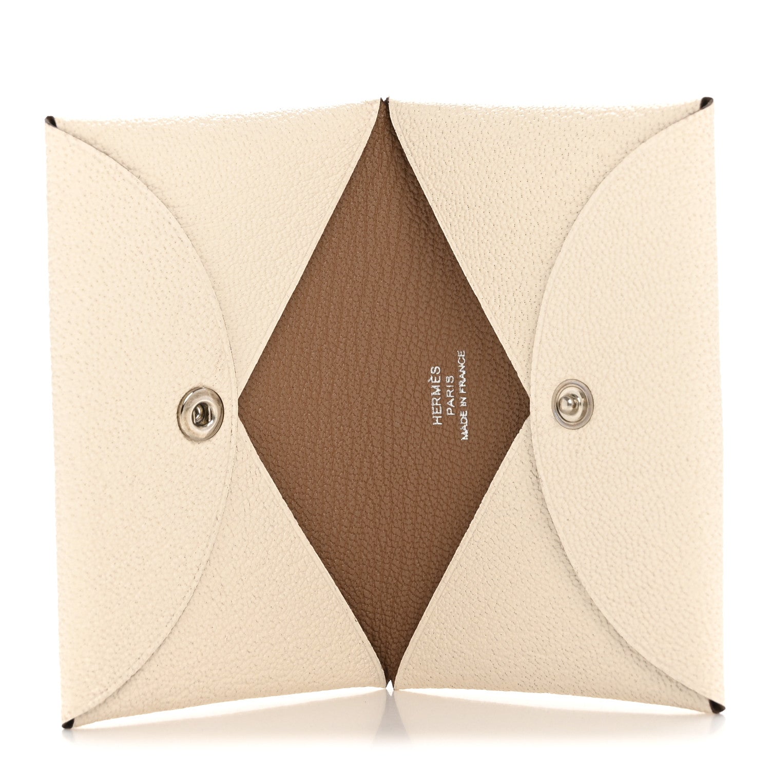 Hermes Chevre Mysore Verso Calvi Card Case Nata Quebracho 5 of 8