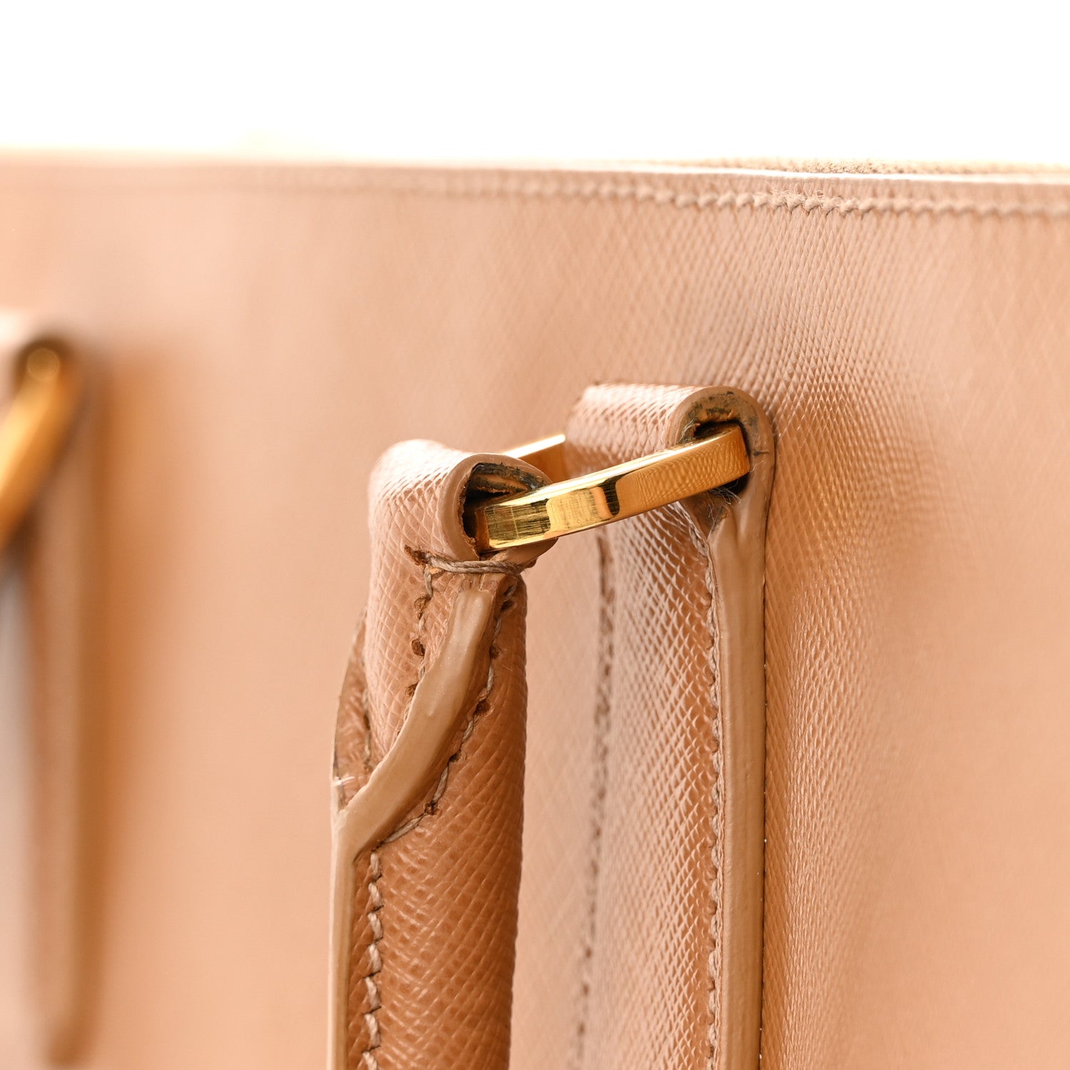 Prada Saffiano Lux Extra Large Galleria Double Zip Tote Caramel 19 of 19