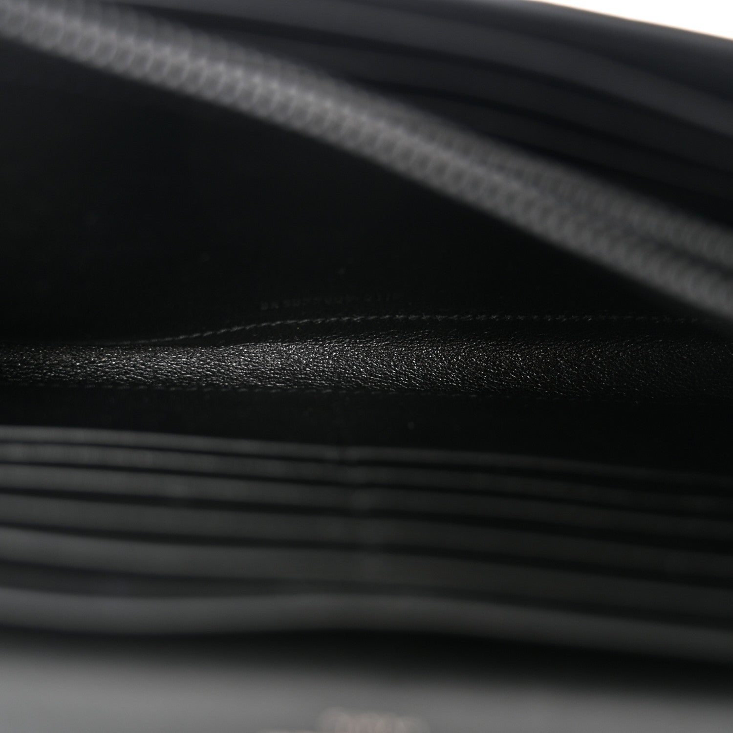 Saint Laurent Grain De Poudre Monogram Chain Wallet Black Confetti 5 of 11