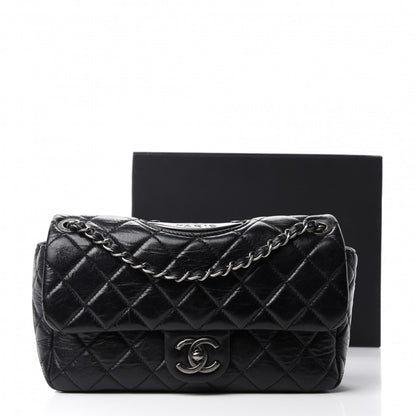 Chanel Calfskin Quilted Large Single Flap Black 11 of 11