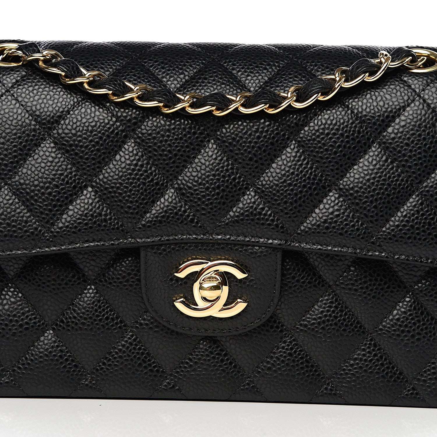 Chanel Caviar Quilted Small Double Flap Black 9 of 10