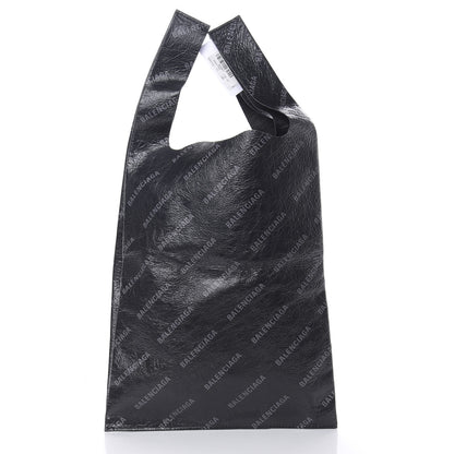 Balenciaga Agneau Arena Allover Logo M Supermarket Shopper Gris Crayon Gris 3 of 12