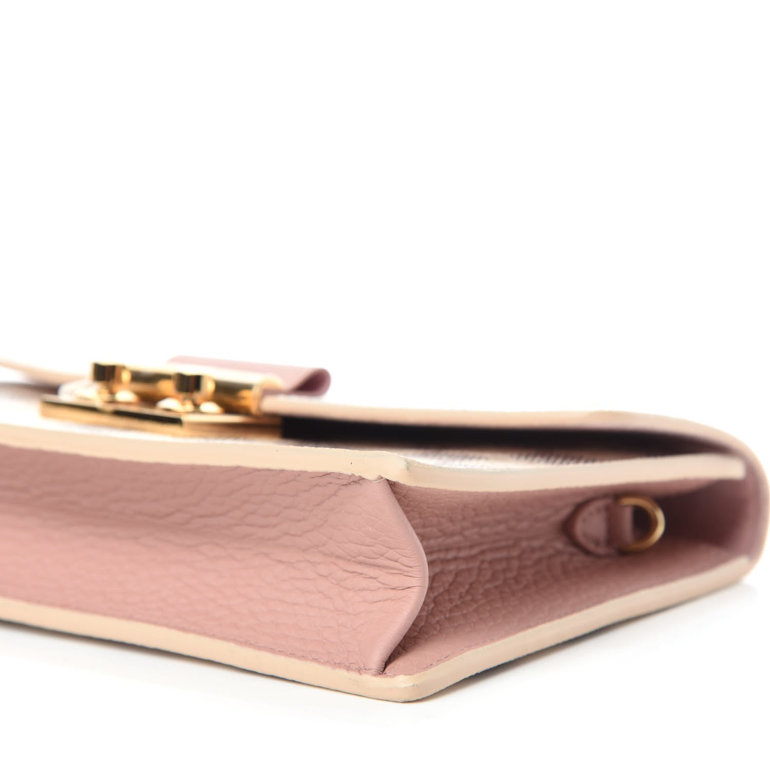Louis Vuitton Damier Azur Croisette Chain Wallet Rose Ballerine 7 of 10