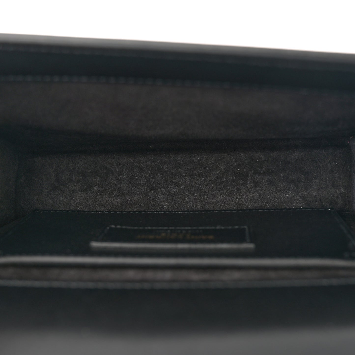 Calfskin Small Classic Monogram Kate Tassel Satchel Black
