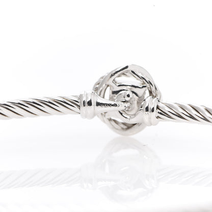 David Yurman Sterling Silver Diamond 3mm Infinity Bracelet 4 of 4