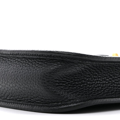 Hermes Taurillon Clemence Evelyne TPM Black 10 of 13