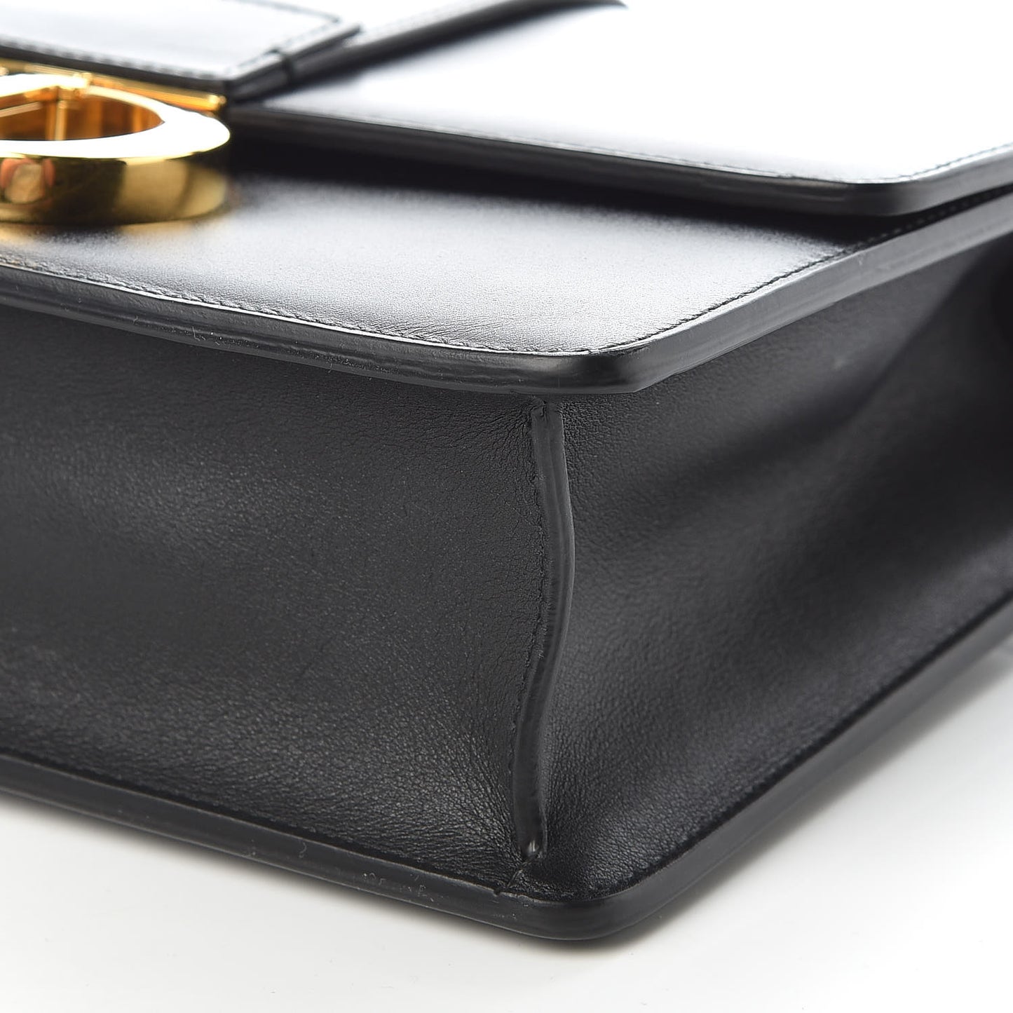 Smooth Calfskin 30 Montaigne Flap Bag Black