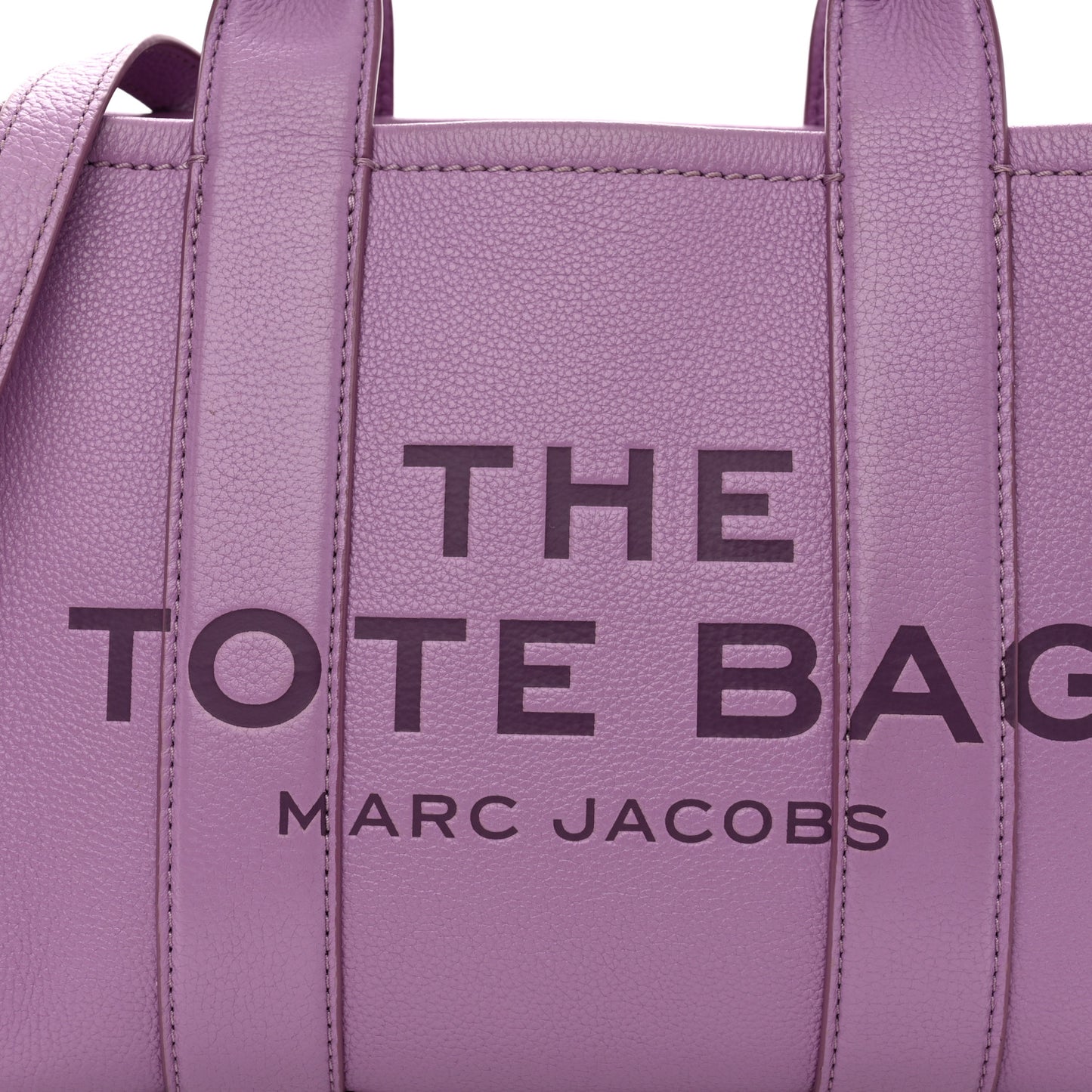 Grained Calfskin Small The Tote Bag Regal Orchid