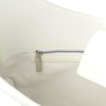 Salvatore Ferragamo Soft Calfskin Large Gancini Arch Hobo Optic White 11 of 14
