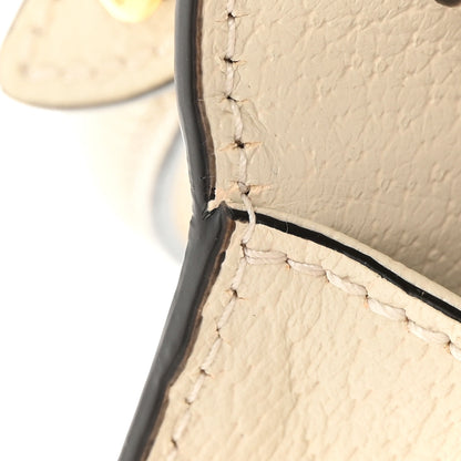 Gucci Textured Calfskin Bee Star Print Mini Sylvie Top Handle Bag Mystic White 13 of 14