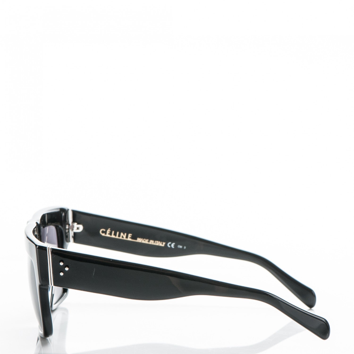 Celine Polarized ZZ Top Sunglasses CL 41756 Black 3 of 6